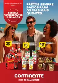 Folheto Continente | Bebidas Refrescantes e Gelados Página 1