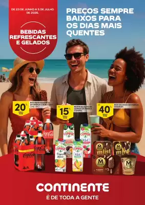 Continente | Bebidas Refrescantes e Gelados (válido até 5-07)
