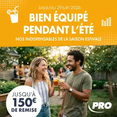 Pro&Cie (valable jusqu'au 29-06)