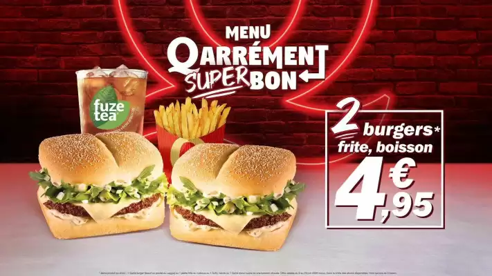 Quick (valable jusqu'au 29-06)