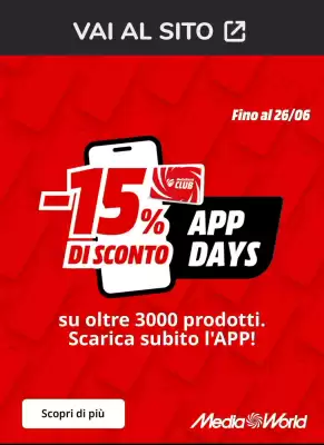 Volantino MediaWorld (valido fino al 26-06)