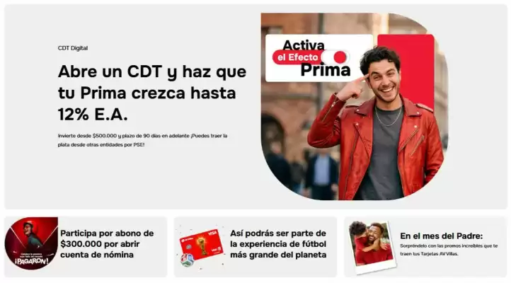 Banco AV Villas (válido hasta 2-07)