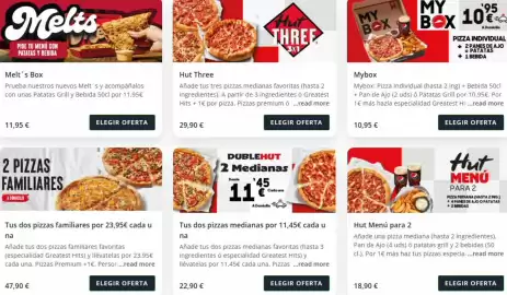 Folleto Pizza Hut Página 1