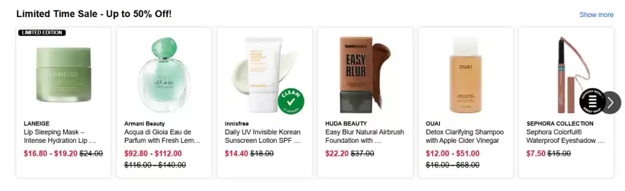 Sephora weekly ad week 26 Page 1