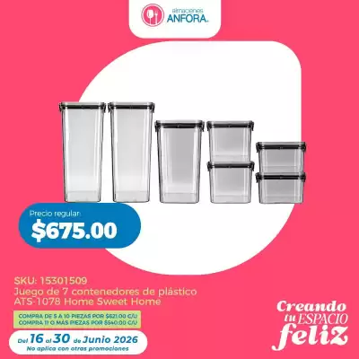 Almacenes Anfora (válido hasta 30-06)