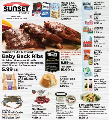Sunset Foods (valid until 30-06)