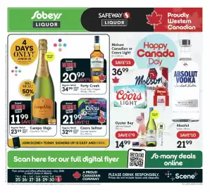 Safeway Liquor flyer week 26 Page 1