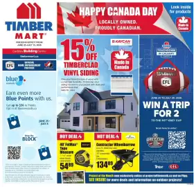 Timber Mart flyer Page 1