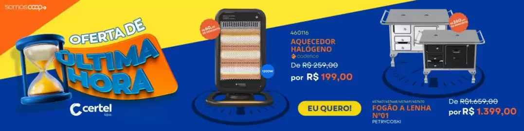 Folheto Lojas Certel Página 1