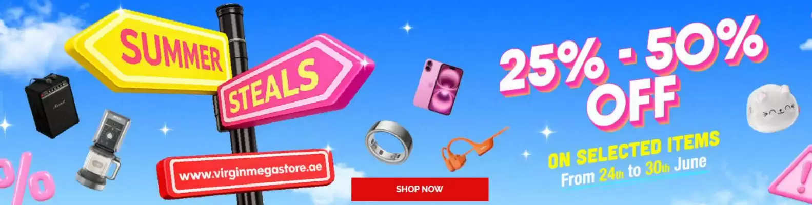Virgin Megastore (valid until 30-06)