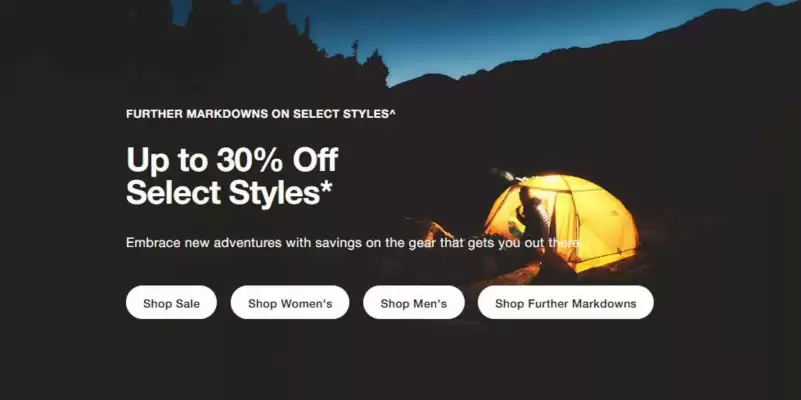The North Face (valid until 8-07)