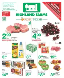Highland Farms flyer week 26 Page 1