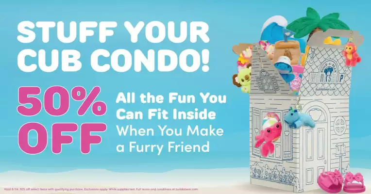Build a Bear (valid until 13-07)