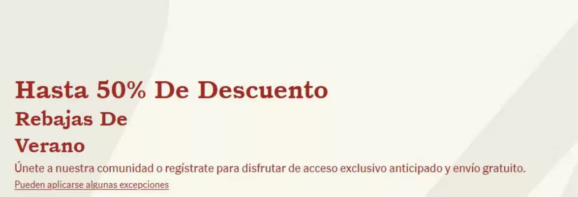Timberland (válido hasta el 5-07)