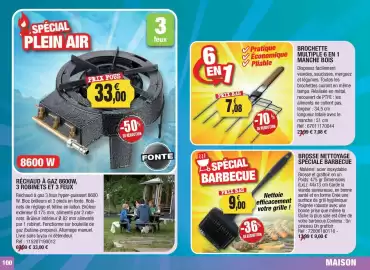 Catalogue Outiror page 100: BROSSE NETTOYAGE SPÉCIALE BARBECUE €9,00, FONTE €33,00
