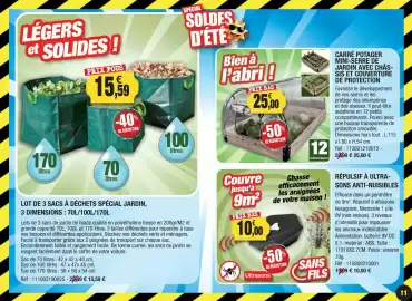 Catalogue Outiror page 11: Repulsif a ultra sons anti-nuisibles €10,00, Bien à l'abri €25,00