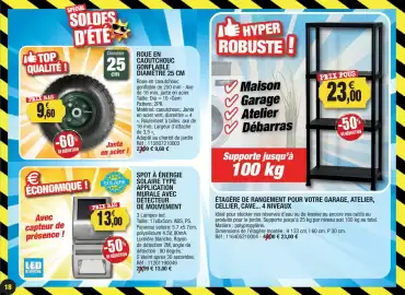 Catalogue Outiror page 18: Spot à énergie solaire type application murale avec detecteur de mouvement €13,00