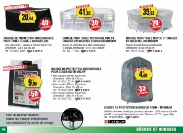 Catalogue Outiror page 46: RIBILAND Housse pour table ronde et chaises €35,92