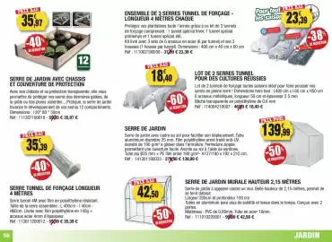 Catalogue Outiror page 50: Serre tunnel de forçage longueur 4 metres €35,39