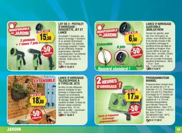 Catalogue Outiror page 55: PISTOLET D'ARROSAGE €15,50, Kinzo Lance d'arrosage ajustable €6,50