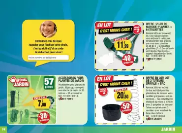 Catalogue Outiror page 74: ACCESSOIRES POUR PLANTES DE JARDIN €7,00, MARQUE-PLANTES €11,99