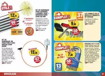 Catalogue Outiror page 91: LOT COMPLET DE 37 OUTILS ET EMBOUTS DE VISSAGE €9,50