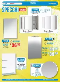 Volantino Centro Brico Pagina 6: Prime Bisellato €36,50, Specchio a filo con lampada reversibile €39,90