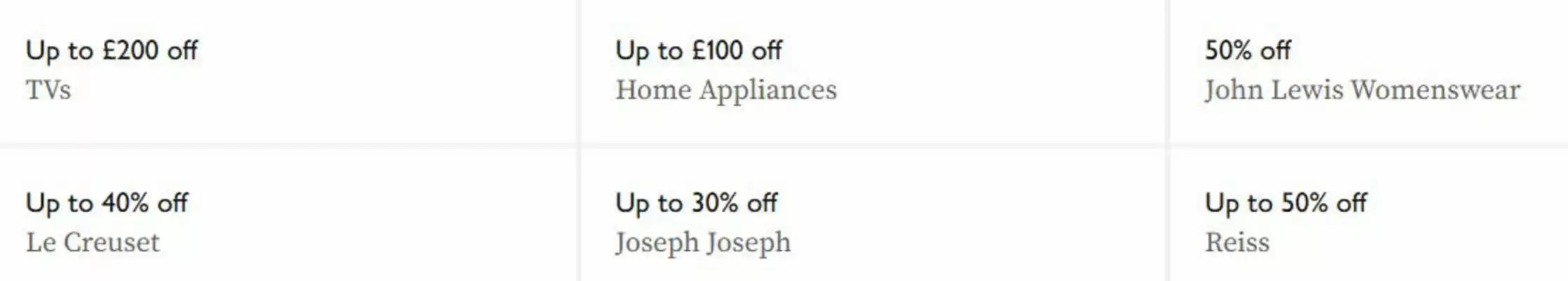 John Lewis (valid until 6-07)