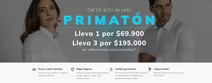 Catálogo Camisería Europea semana 26 Página 1
