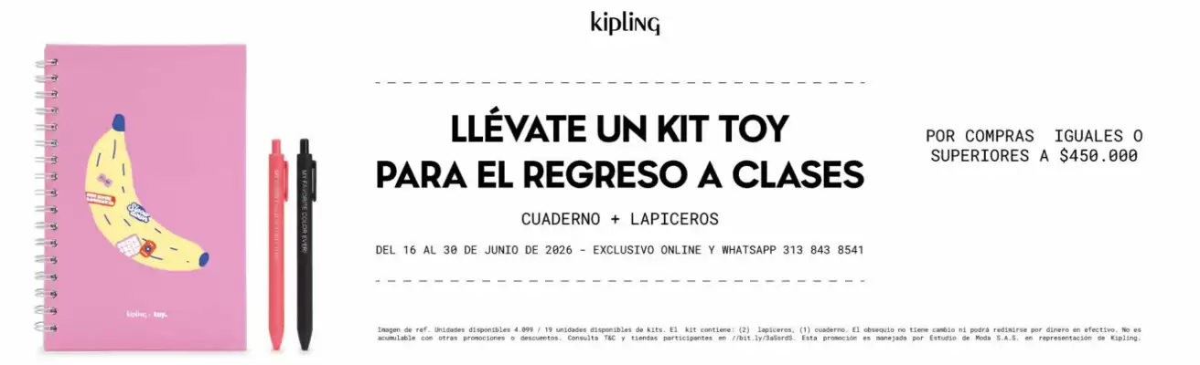 Kipling (válido hasta 2-07)