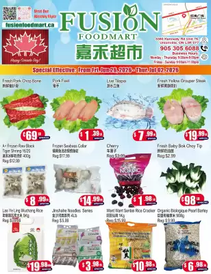 Fusion Supermarket flyer (valid until 2-07)