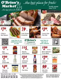 O'briens Market weekly ad week 26 Page 1