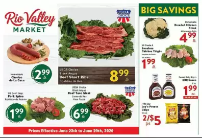 Rio Valley Market weekly ad week 26 Page 1