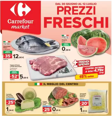 Volantino Carrefour Market (valido fino al 12-07)