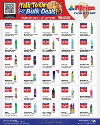 Africa Cash and Carry (valid until 1-07)