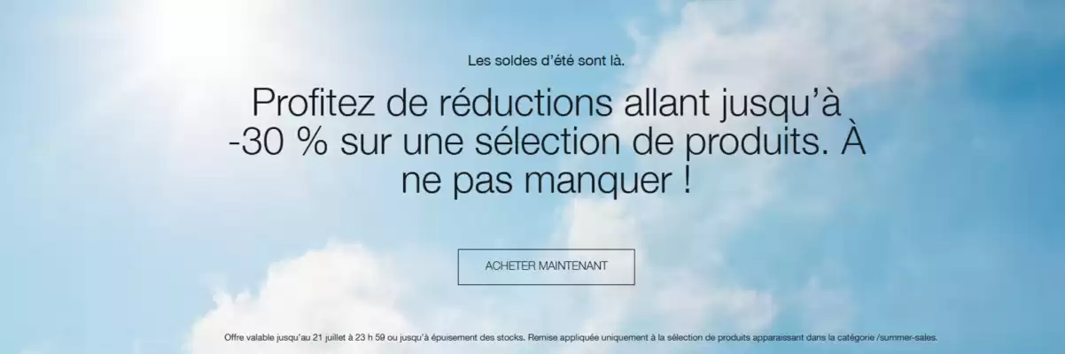 Clinique (valable jusqu'au 21-07)