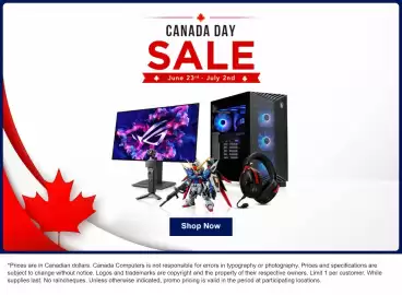 Canada Computers flyer week 26 Page 1