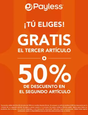Payless (válido hasta 2-07)