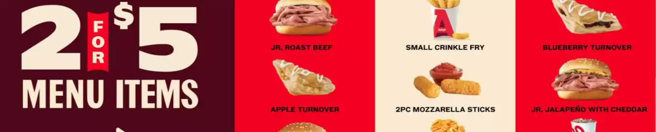 Arbys flyer Page 1