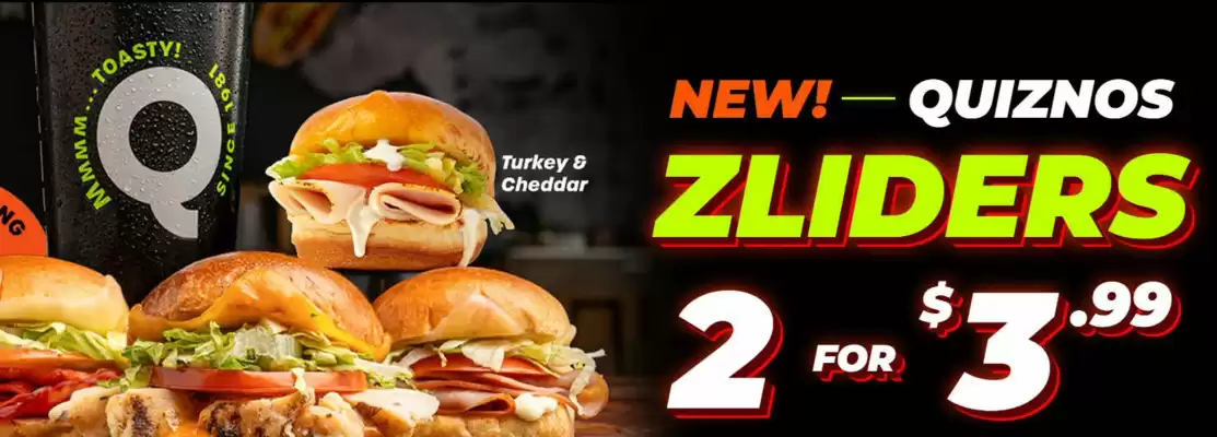 Quiznos (valid until 15-07)