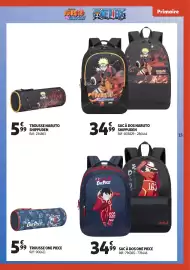 Catalogue Auchan page 15: TROUSSE NARUTO SHIPPUDEN €5,99, SAC À DOS NARUTO SHIPPUDEN €34,99