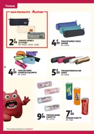 Catalogue Auchan page 28: TROUSSE YOUNG'S ATTITUDE €2,99, TROUSSE RONDE TOUCH OXFORD €4,99