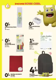 Catalogue Auchan page 34: BATON DE COLLE POUCE €0,10, TAILLE CRAYON POUCE 1TROU €0,10