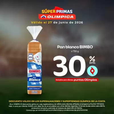 Olímpica (válido hasta 27-06)