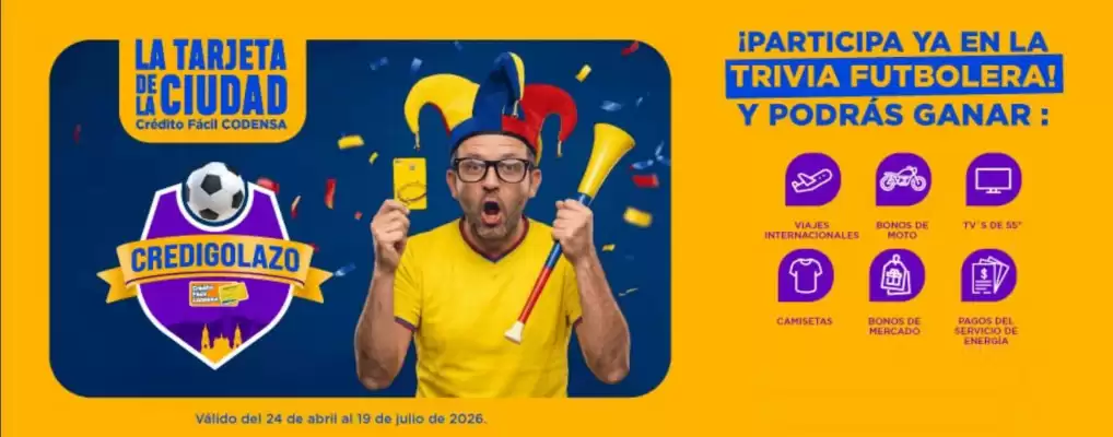 Crédito Fácil Codensa (válido hasta 20-07)