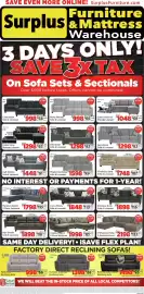 Surplus Furniture flyer week 27 Page 1