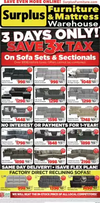 Surplus Furniture flyer