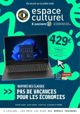 Catalogue E.Leclerc Espace Culturel (valable jusqu'au 12-07)