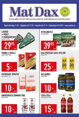 Matdax (giltig till och med 5-07)