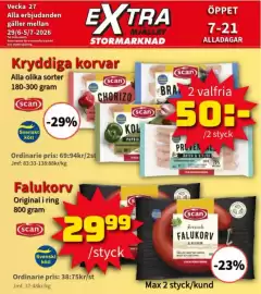 Extra Mjällby Stormarknad reklamblad vecka 27 Sida 4